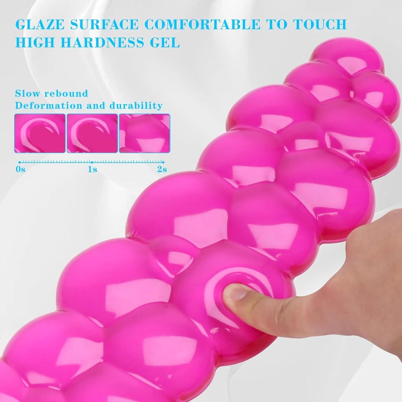 KEPUTAIER Gel Cloud Keyboard Wrist Rest, Cute Wrist Support and Arm Support Keyboard Rest for Keyboard Typing Pain Relief，Suitable for Office/Computer/Laptop/Gaming（Keyboard Wrist Rest Red） - Image 4